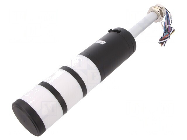 Coloană de Semnalizare LED Roșu/Ambră/Verde QTR70LF-BZ-3-24-RAG