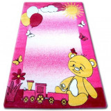 Covor copilăresc Happy C210 roz Ursuleț, 280x370 cm