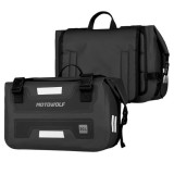 Set genți laterale impermeabile Motowolf pentru motocicletă, 2 x 30L, negre