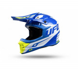 MBS Casca motocross/enduro Ufo Intrepid, alb/albastru/galben neon , marimea L, Cod Produs: HE157L