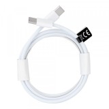 Cablu Date si Incarcare USB-C - USB-C OEM HD26 Box, 30W, 2m, Alb, Universal