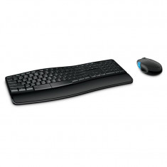 Kit Tastatura + Mouse Microsoft Sculpt Comfort Desktop, Wireless, Negru foto
