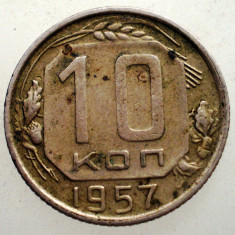 1.735 RUSIA URSS 10 KOPEKS KOPEEK KOPEICI COPEICI 1957