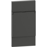 Placa priza standard german cu capac 2M Living Now Bticino negru KG04P