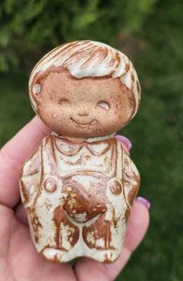 RECIPIENT VINTAGE PENTRU SARE SAU PIPER DIN CERAMICA foto