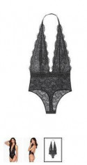 Body/Teddy Victoria&amp;#039;s Secret, S, negru, nou foto