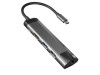 Hub USB 3.0 NATEC cu HDMI, RJ45, USB A x2 și USB C, 5 porturi, gri