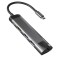 Hub USB 3.0 NATEC cu HDMI, RJ45, USB A x2 și USB C, 5 porturi, gri