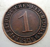 B.228 GERMANIA WEIMAR 1 REICHSPFENNIG 1934 D