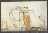 M2 JC 43 - Colita foarte veche - Guyana - corabii - bloc