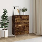vidaXL Servantă, stejar fumuriu, 69,5x34x90 cm, lemn compozit