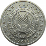 Kazakhstan 50 Tenge 2011 (Karaganda) Cupru nichel, 23 mm KM-209 UNC !!!, Asia, Cupru-Nichel