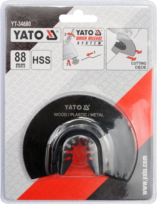 Panza semirotunda HSS segmentata 88 mm YATO