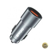 Incarcator Auto BWOO BO-CC73 38W 3A 1 x USB-A - 1 x USB-C Argintiu
