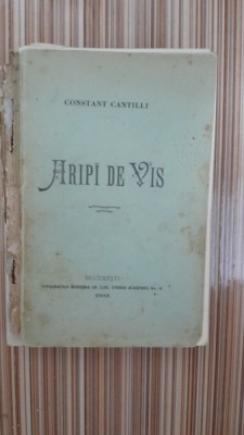 Aripi de vis - Constant Cantilli poezii foto