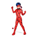 Set costum Buburuza Miraculoasa Deluxe cu accesorii pentru fete, Ladybug 12-14 ani 160 cm