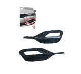 Grila bara fata OPEL ASTRA K, 2020-02.2022, partea stanga, crom/negru; cu bandou crom; cu gauri lampa ceata,