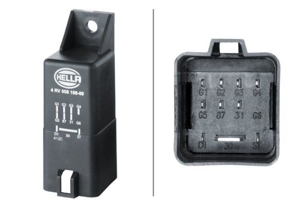 HELLA 4RV 008 188-691 unitate de control,bujii incandescente