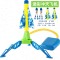 Foot-operated rocket launcher airplane dinosaur launcher toy - Color: New large camouflage rocket airplane