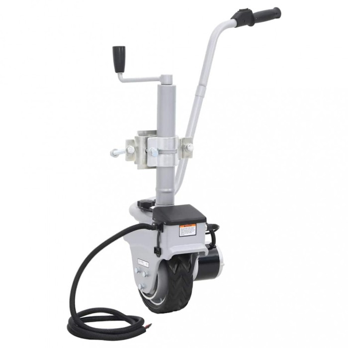 vidaXL Roată de manevră pentru remorci motorizată, aluminiu 12 V 350 W