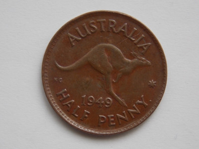 HALF PENNY 1949 AUSTRALIA foto