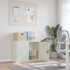 Fiset birou Gossi gri deschis 90x40x70 cm otel, raft reglabil, incuietoare
