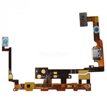 LG P720 Optimus 3D Max taste funcționale UI cablu flexibil, port de &amp;icirc;ncărcare cablu flexibil piesa de schimb FFLC foto