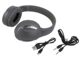 Căști Wireless Argintii cu Microfon și USB B Micro 10m