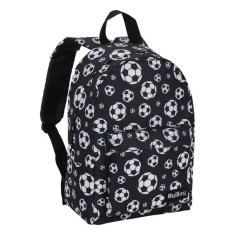 Ghiozdan Copii pentru Gradinita, Negru cu Model Fotbal, My Way