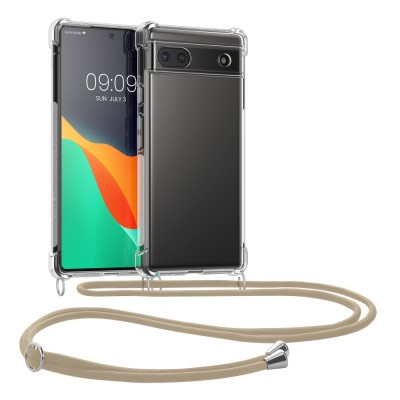 Husa Kwmobile pentru Google Pixel 6a, Transparent, Silicon, 58369.21 foto