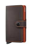 Secrid portofel de piele culoarea maro, MM-Truffle &amp; Orange