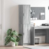 Dulap Bufet Gri sonoma MDF Mediu Dulap Bufet Dreptunghiular