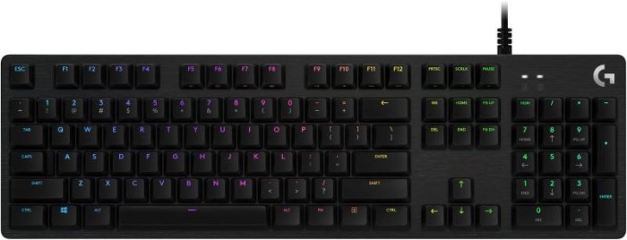 LOGITECH G512 CARBON LIGHTSYNC RGB Mechanical Gaming Keyboard with GX Red switches-CARBON-US INTL-USB-IN, &quot;920-009370&quot; (timbru verde 0.8 lei)