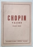 CHOPIN , VALSES , PIANO SOLO , PARTITURA , ANII '50