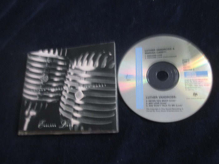 Lhuter Vandeross &amp; Mariah Carey - Endless Love _ maxi single,cd_Epic ( 1994, EU)