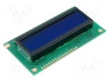 Afișaj LCD alfanumeric STN Negative 16x2 albastru LED RAYSTAR OPTRONICS
