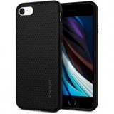 Husa pentru Apple iPhone SE (2022) / SE (2020) / 8 / 7, Spigen, Liquid Air, Neagra