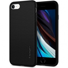 Husa pentru Apple iPhone SE (2022) / SE (2020) / 8 / 7, Spigen, Liquid Air, Neagra