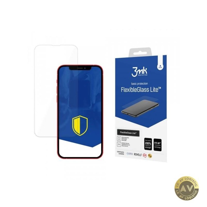 Folie de protectie Ecran 3MK FlexibleGlass Lite pentru Apple iPhone 16e / 14 / 13 Pro / 13 Sticla Flexibila Full Glue