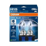 Set 2 Becuri Auto OSRAM H15, 12V, 55W, Cool Blue Intense NextGen, Halogen, Albastru