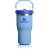 Stanley IceFlow&trade; Flip Straw 2.0 Tumbler sticlă termos din oțel inoxidabil Blue Sky 590 ml