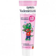 Pasta de dinti cu aromoa de capsuni pentru copii, 0 - 6 ani, 50 ml, Vademecum