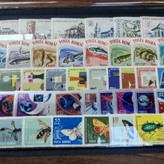 Serii timbre Romania MNH, anii 1960-1970, pret/serie, tematice, diferite