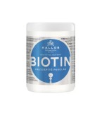 Mască de păr Kallos Biotin, 1000ml - Nutriție &amp; Strălucire pentru păr subțire, slab