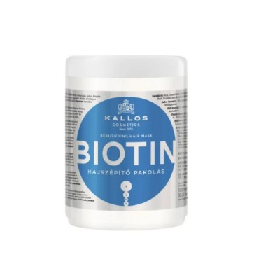 Kallos Biotin, mască pentru &amp;icirc;nfrumusețarea părului, 1000 ml foto