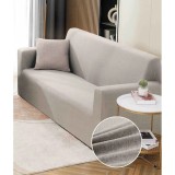 Cumpara ieftin Husa Canapea 2 Locuri Elastica Moderna Gri Deschis - JO873
