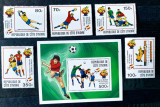 Coasta de fildes 1981, sport fotbal, C.M. Spania 1982 serie+bloc mnh