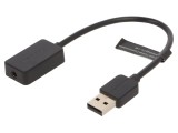 Card de Extensie PC Audio Neagră cu USB și Jack 3.5mm