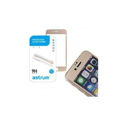 Folie Protectie Apple Iphone 6 Plus 6S Plus Metal GRI Tempered Astrum