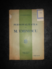 D. CARACOSTEA - PERSONALITATEA LUI MIHAI EMINESCU (1926) foto